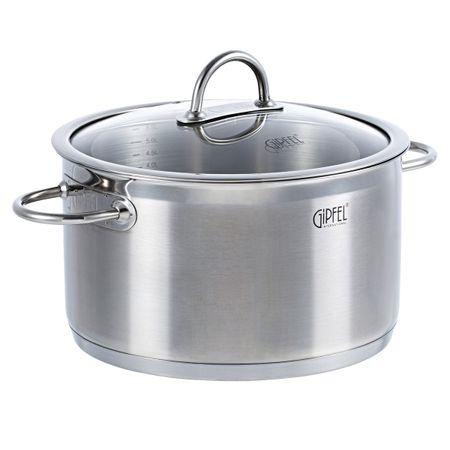 Кастрюля из нержавеющей стали Gipfel Signo 1363 24 см57 л 12990₽