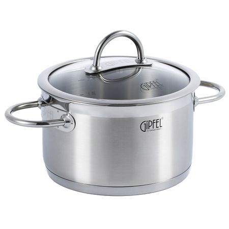 Кастрюля из нержавеющей стали Gipfel Signo 1361 18 см25 л 7990₽