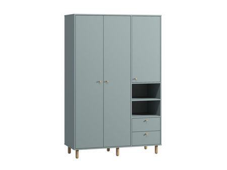 Распашной шкаф divanru Дикинс 3-124x190 Серо-зеленый 34990₽