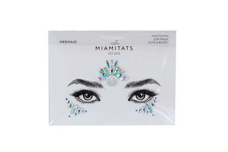 Кристаллы на клейком слое д/лица MIAMITATS FACE GEMS Mermaid (3379)