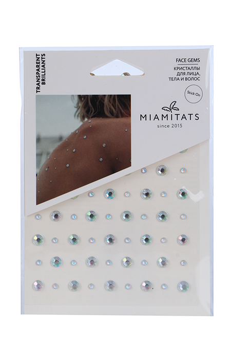 Кристаллы на клейком слое MIAMITATS <br>CRYSTAL Transparent brilliants (2846)
