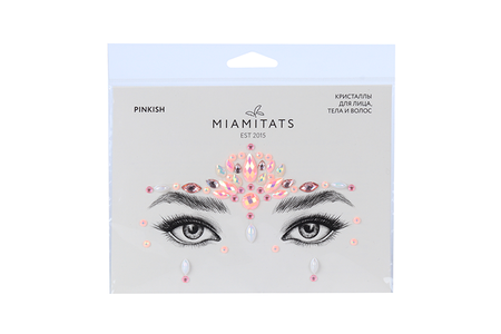 Кристаллы на клейком слое д/лица MIAMITATS FACE GEMS Pinkish (1756)