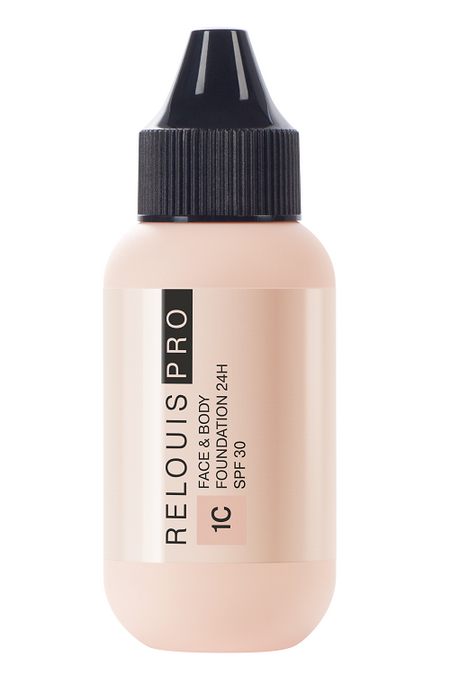 Крем тональный Face&Body Foundation 24H SPF30  RELOUIS  тон:1С светлый холодный 30мл