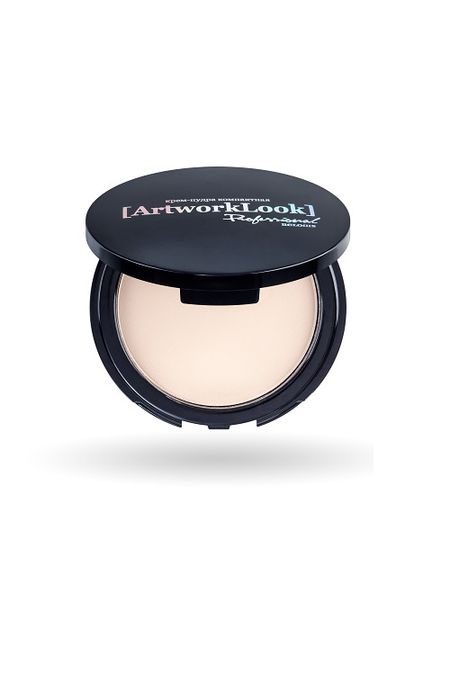 Компактная крем-пудра "ArtworkLook" Professional  RELOUIS №1 кремовая (без коробки) 10 г