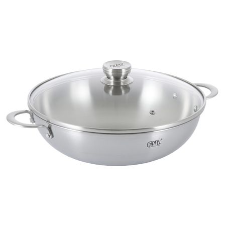 Вок из нержавеющей стали Gipfel Welmar 52767 32 см5 л 11499₽
