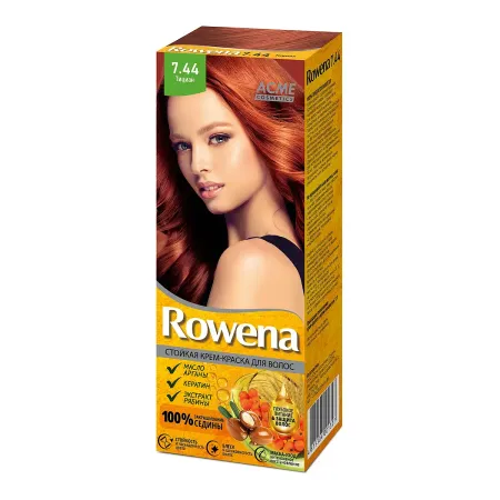 Крем-краска для волос Rowena тон 7.44
