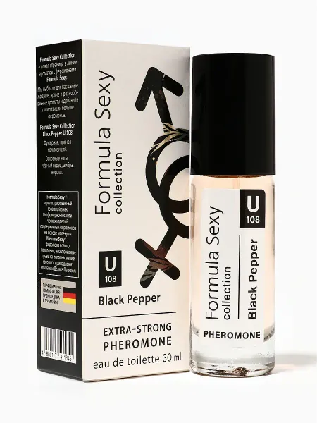 Туалетная вода женская с феромонами collection black pepper u108, 30 мл