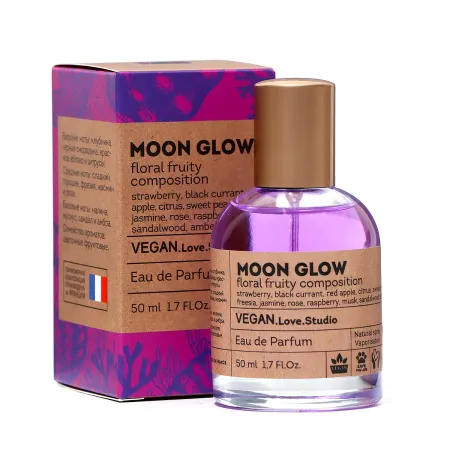 Парфюмерная вода женская vegan love studio moon glow, 50 мл (по мотивам moon sparkle (escada)