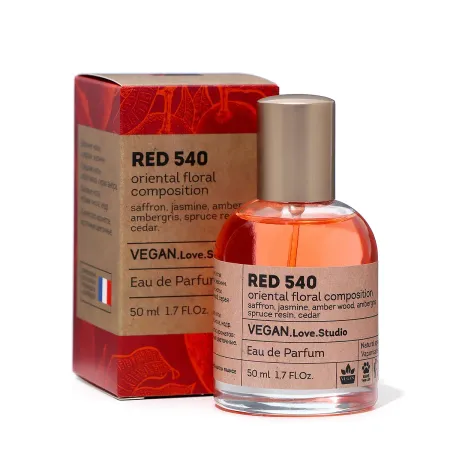 Парфюмерная вода женская vegan love studio red=540, 50 мл (по мотивам baccarat rouge 540 (maison francis kurkdjian)