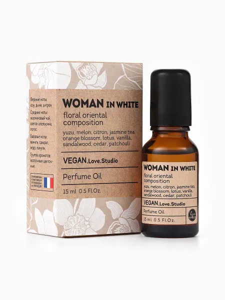 Парфюмерное масло женское woman in white, 15 мл (по мотивам donna trussardi (trussardi)