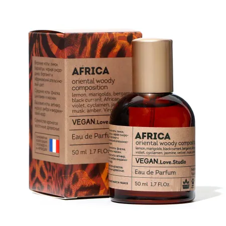 Парфюмерная вода женская vegan love studio africa, 50 мл (по мотивам bal d’afrique (byredo)