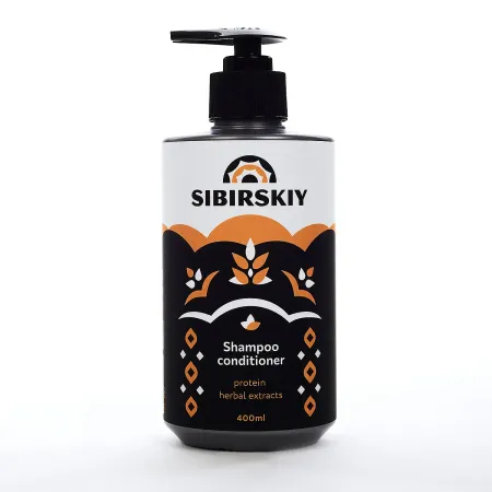 Шампунь-кондиционер SIBIRSKIY Shampoo & Conditioner с протеином 400 мл