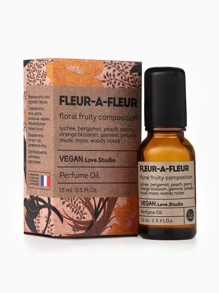 Парфюмерное масло женское vegan.love.studio fleur-a-fleur, 15 мл (по мотивам fleur narcotique (ex nihilo)