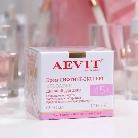 Крем для лица дневной aevit by лифтинг-эксперт 45+, 50 мл