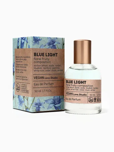 Парфюмерная вода женская vegan love studio blue light, 50 мл (по мотивам light blue (d&g)