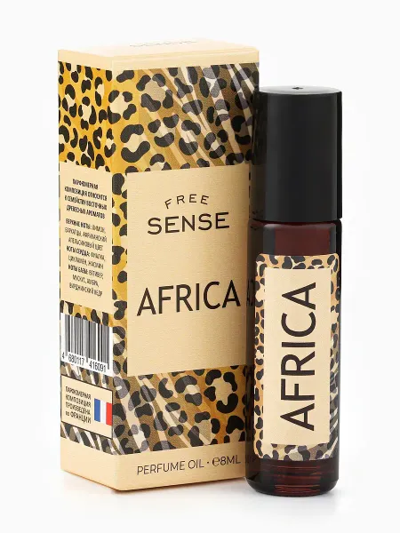 Парфюмерное масло женское free sense africa, 8 мл (по мотивам bal d’afrique (byredo)