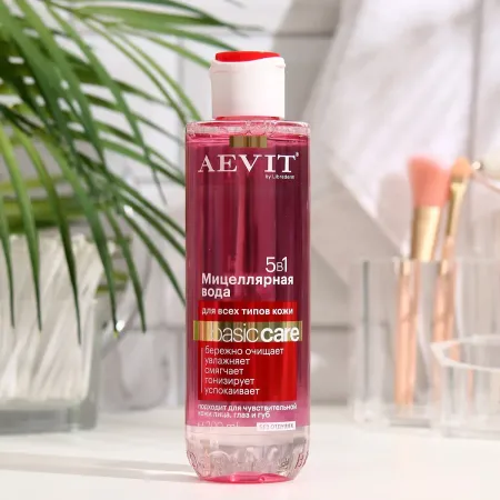 Мицеллярная вода aevit by basic care 5в1 для всех типов кожи, 200 мл