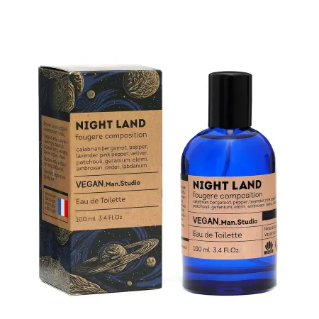 Туалетная вода мужская vegan man studio night land, 100 мл (по мотивам sauvage (c.dior)