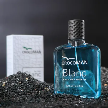 Туалетная вода мужская crocoman blanc, 100 мл (по мотивам lacost 12.12 blanc)