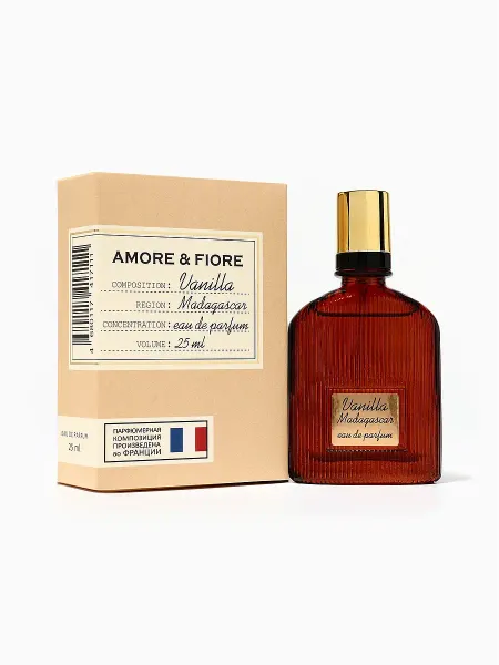 Парфюмерная вода женская amore & fiore vanilla madagascar, 25 мл