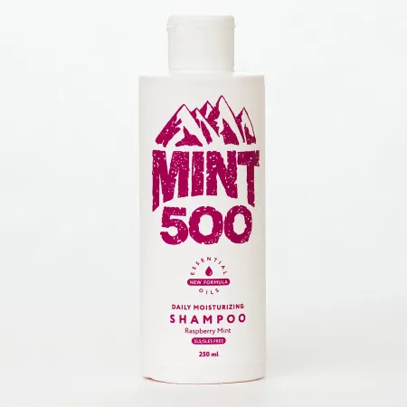 Шампунь увлажняющий Mint500 Daily Moisturising SLS Free Shampoo Raspberry Mint 250 мл