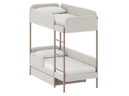 Кровать двухъярусная divanru Эльви 80 Мех Бежевый 74990₽