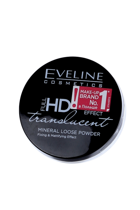 Пудра EVELINE matt my day loose powder матирующая д/фиксации макияжа оттенка translucent 6 г