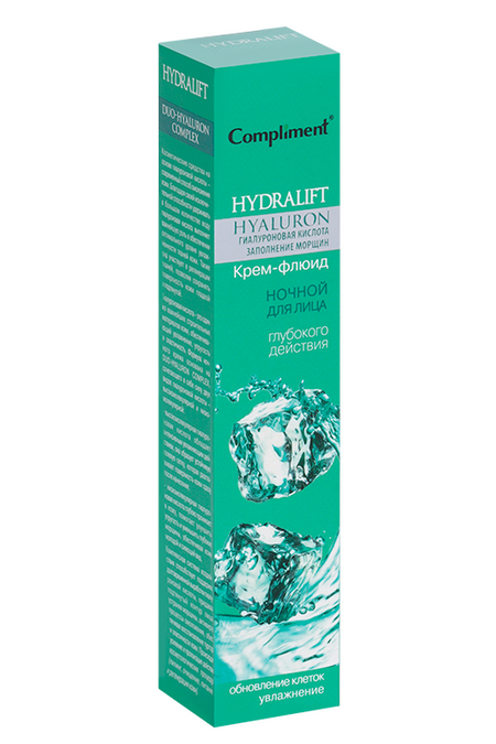 Крем-флюид Compliment HYDRALIFT HYALURON глубокого действия ночн д/лица, 50 мл