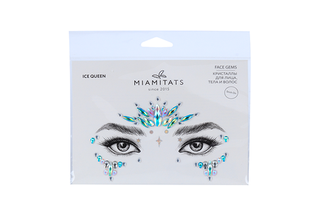Кристаллы на клейком слое д/лица MIAMITATS FACE GEMS Ice Queen (1763)