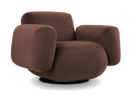 Кресло поворотное divanru Я не минималист Велюр Коричневый 49990₽