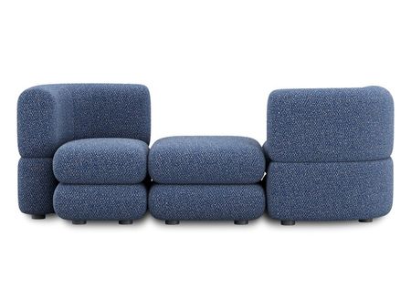 Диван модульный divanru Брера 3 Букле Синий 121970₽