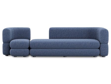Диван модульный divanru Брера 5 Букле Синий 131980₽