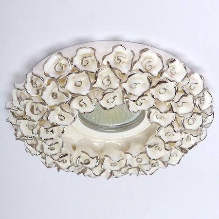 Встраиваемый светильник Abrasax 014 014-WHS цвет Белый Серебро 2360₽