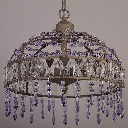 Подвесной светильник Abrasax L.7392-5GR L.7392-5GR (PURPLE) цвет плафона/подвески Серый, Фиолетовый, цвет арматуры Серый