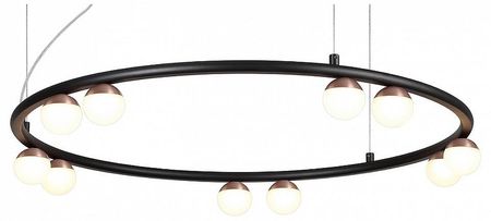 Люстра Favourite Knopp 4320-10P цвет плафонаподвески Белый цвет арматуры Черный 35600₽