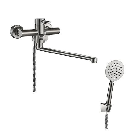 Смеситель для ванны Olives Akero AK11221 универсальный цвет Нержавеющая сталь 5389₽