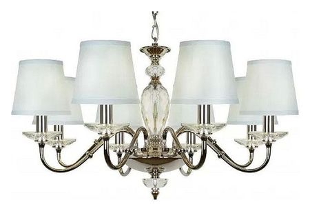 Люстра iLamp Dolce Vita P2345-8 nic цвет плафонаподвески Голубой цвет арматуры Никель 30695₽