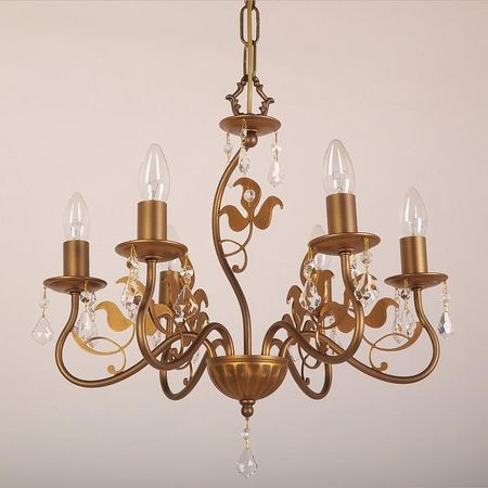 Люстра Doge Luce 520 520L06GD цвет плафонаподвески Прозрачный цвет арматуры Коричневый 32058₽