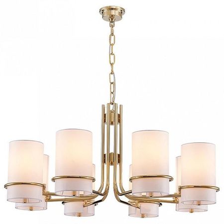 Люстра Newport IVANNA 4638С gold цвет плафонаподвески Белый цвет арматуры Золото 101261₽