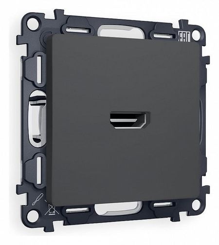 Розетка HDMI без рамки Ambrella Volt Quant MA914010 цвет Графит 1485₽