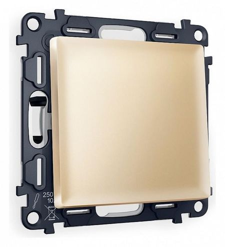 Выключатель перекрестный одноклавишный без рамки Ambrella Volt Quant MA601030 цвет Бежевый 880₽