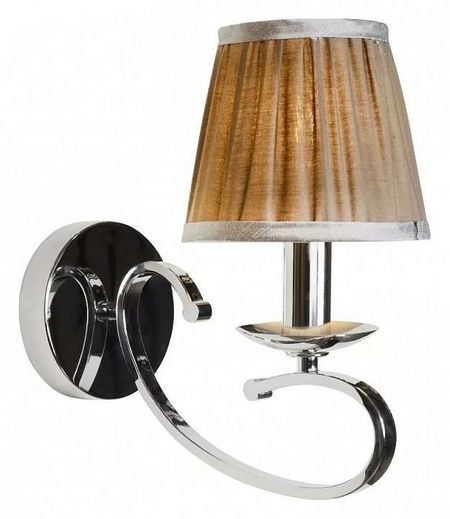 Бра iLamp Holiday RM6116/1W CR цвет плафона/подвески Коричневый, цвет арматуры Хром