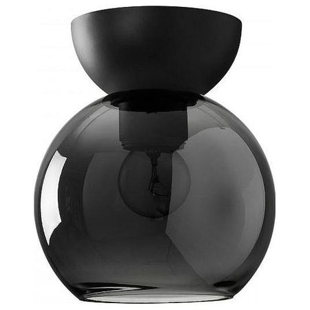 Накладной светильник iLamp Mono C6079-1 BK+SM цвет плафона/подвески Дымчатый, цвет арматуры Черный