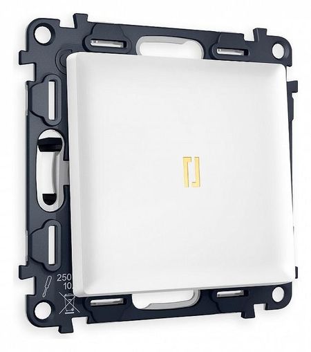 Выключатель проходной одноклавишный с подсветкой Ambrella Volt Quant MA122030 цвет Белый 840₽