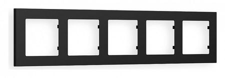 Рамка на 5 постов Ambrella Volt Techno AF220705 цвет Черный 1330₽