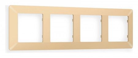 Рамка на 4 поста Ambrella Volt Line AF110604 цвет шампань 985₽