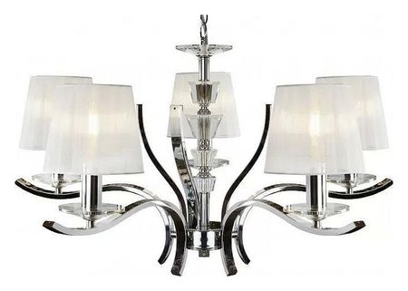 Люстра iLamp Omega RM52315CR цвет плафонаподвески Белый цвет арматуры Хром 18095₽