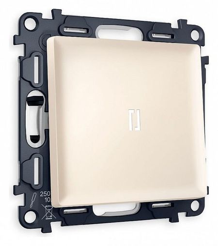 Выключатель проходной одноклавишный с подсветкой Ambrella Volt Quant MA322035 цвет Бежевый 840₽