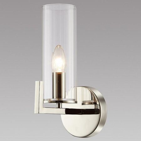 Бра iLamp Evolution W6806-1 NIC цвет плафона/подвески Прозрачный, цвет арматуры Никель