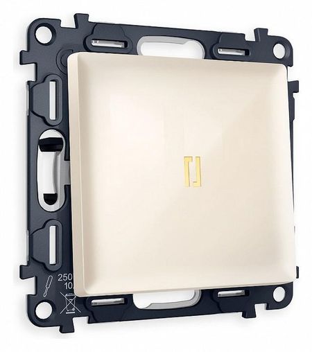 Выключатель проходной одноклавишный с подсветкой Ambrella Volt Quant MA302030 цвет Бежевый 785₽